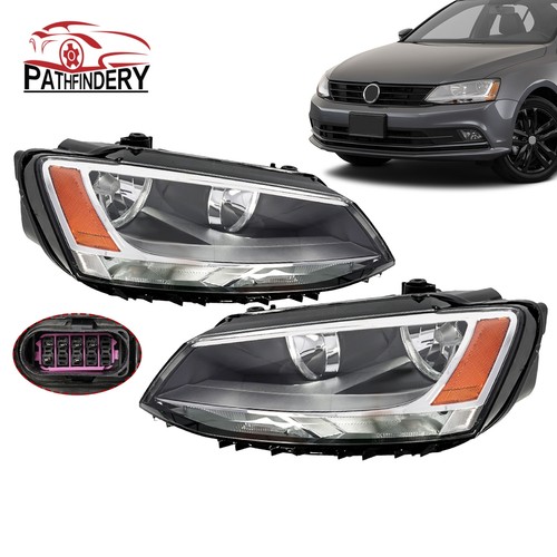 Pair clear lens headlights - clear,